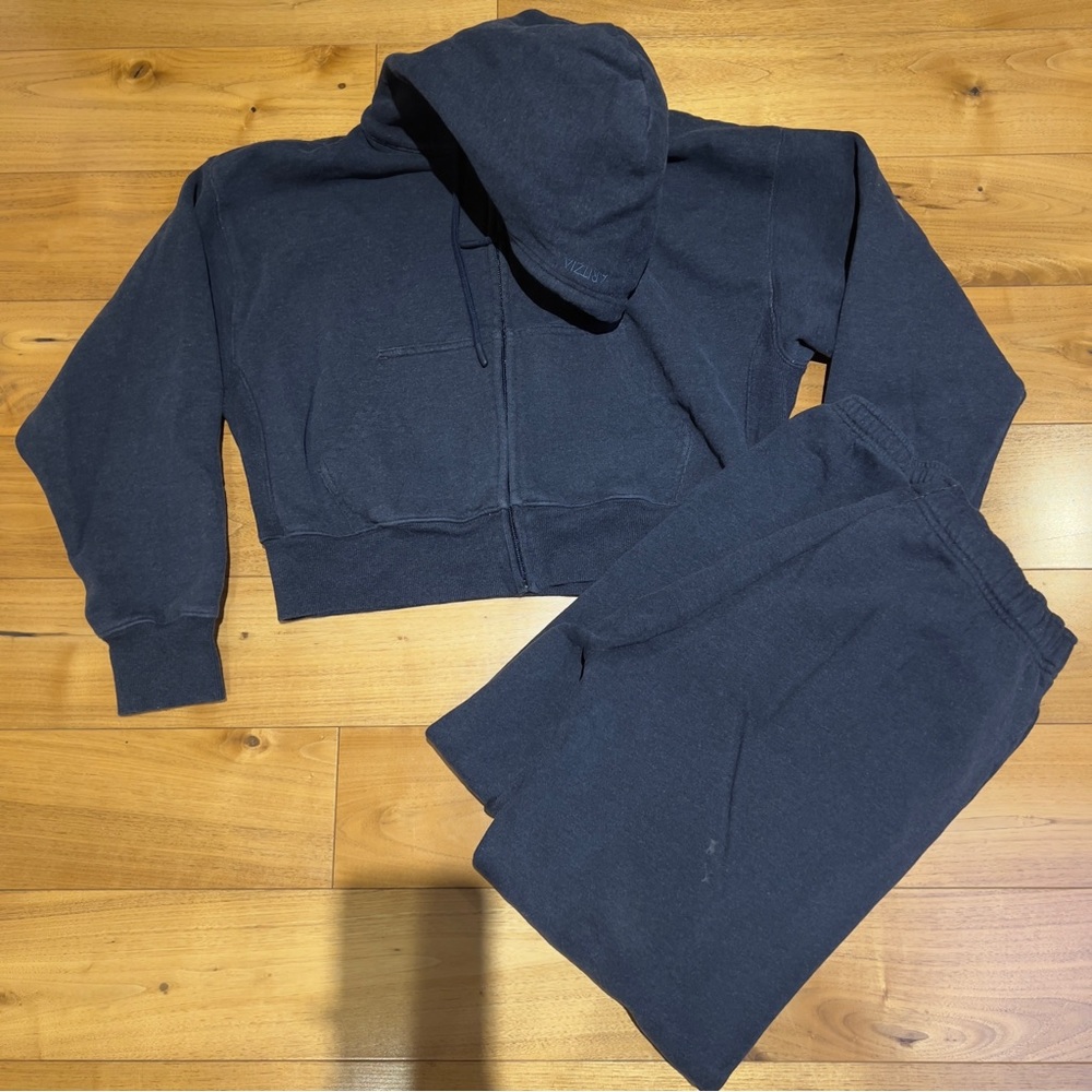 Aritzia Navy Sweat Set